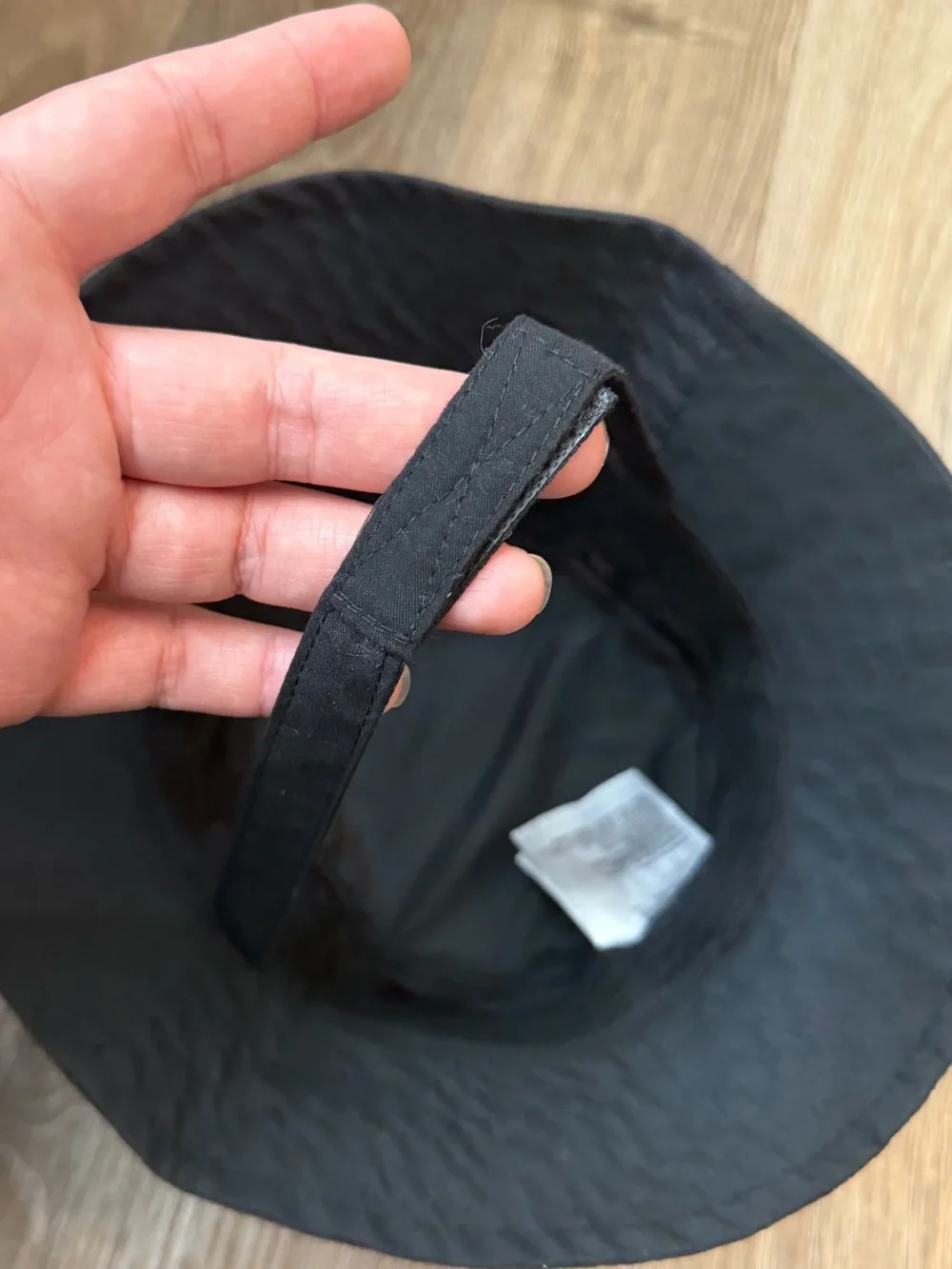 Nike Black Bucket Hat with White Swoosh